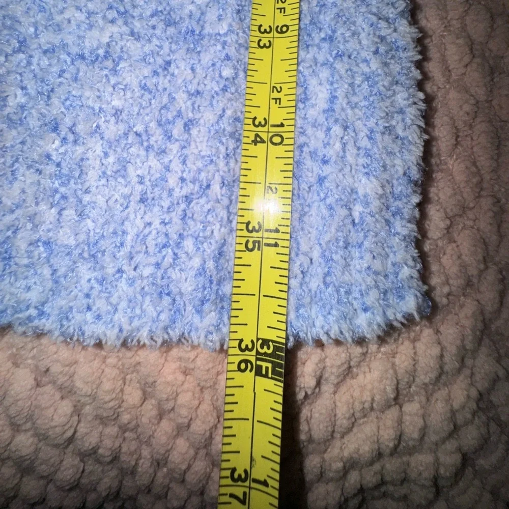 Softies Marshmallow Hooded Scarf Wrap Cardigan Caribbean Blue OS